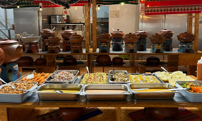 ALMUERZO BUFFET en Restaurante KASAMAMA en sus 6 Sedes de Lunes a Domingo